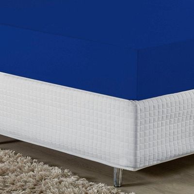 Lençol Com Elástico Casal Nobre 1 Peça 30cm De Altura Malha 100% Algodão - Royal
