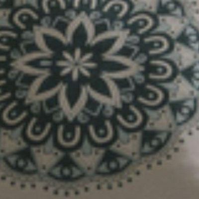 Capa De Almofada Decorativa Turin Quadrada 1 Peça 58% Algodão / 42% Poliéster - Mandala Verde