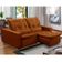 Sofa Retratil Reclinavel 2 Lugares 1,80m Atlantis Veludo Terracota Lansofbr