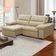 Sofa Retratil Reclinavel 2 Lugares 1,80m Crystal Veludo Bege Lansofbr