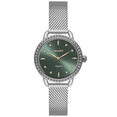 Relógio Orient Feminino Ref: Fbss0155 F1sx Casual Mesh Prateado