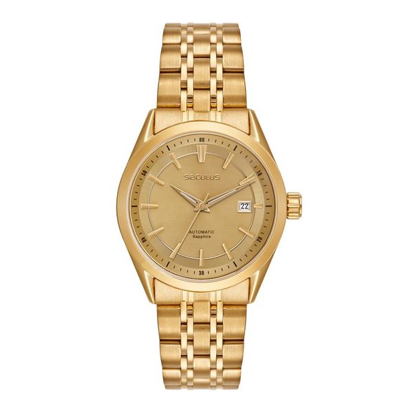 Relógio Seculus Masculino Ref: 77349gpsvda4 Automático Dourado