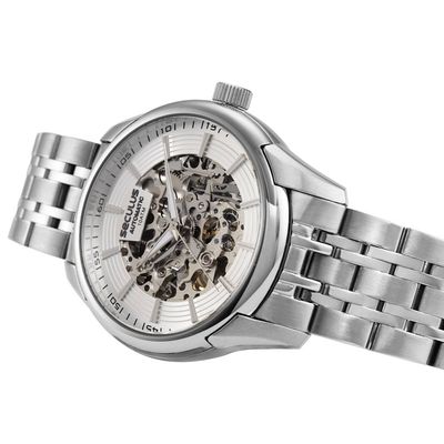 Relógio Seculus Masculino Ref: 44304g0svna4 Automático Esqueleto Prateado