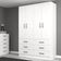 Guarda Roupa Casal Treviso 4 Portas 6 Gavetas - Branco Branco