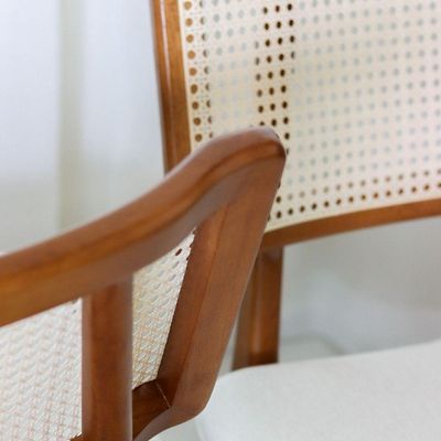 Cadeiras Madeira Maciça Com Telinha - Zara - Requinte Salas