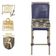 Mesa Bistrô E 2 Banquetas Roma Fendi Corda Estofado 5 Trama Azul