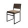 Kit 6 Cadeiras Industrial Isa Veludo Marrom Para Mesa Sala Cozinha Conforto - Marrom