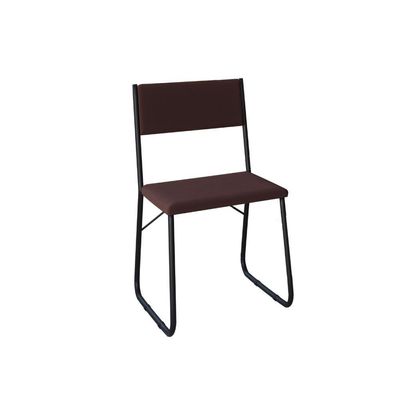 Kit 2 Cadeiras De Jantar Angra Estofadas Para Mesa Sala Cozinha Conforto E Decor - Marrom