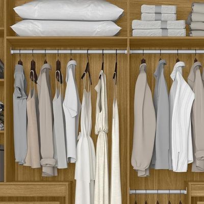 Guarda Roupa Casal 216cm Com Espelho Freeze Freijó-off Z17 - Mpozenato