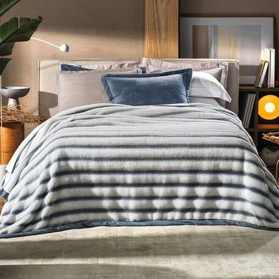 Cobertor King Ocean Altenburg Blend Azul Balneário