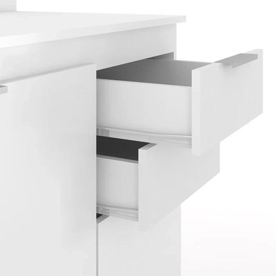 Armário De Cozinha Com Tampo Cp01 120cm Pérola Branco Z34 - Mpozenato