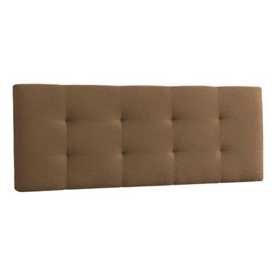 Canto Alemão Recamier Bau + Painel Madri 120cm Suede Marrom - Inova Decor
