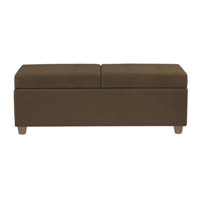 Canto Alemão Recamier Bau + Painel Madri 160cm Suede Marrom - Inova Decor