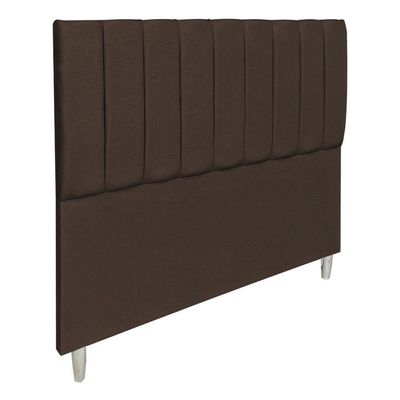 Cabeceira Casal 1,40m Holanda Suede Marrom - Pallazio