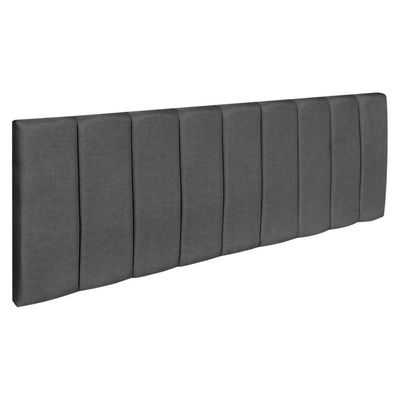 Cabeceira Painel Casal 1,40m Holanda Suede - Pallazio Cor Grafite