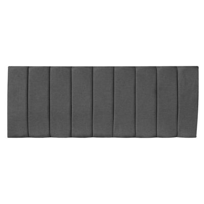 Cabeceira Painel Casal 1,40m Holanda Suede - Pallazio Cor Grafite