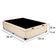 Cama Box Baú Viúva Sintético Bege 128x188x44
