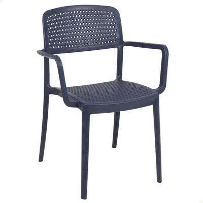 Cadeira Tramontina Serena Em Polipropileno Azul Navy Com Braços 92097030