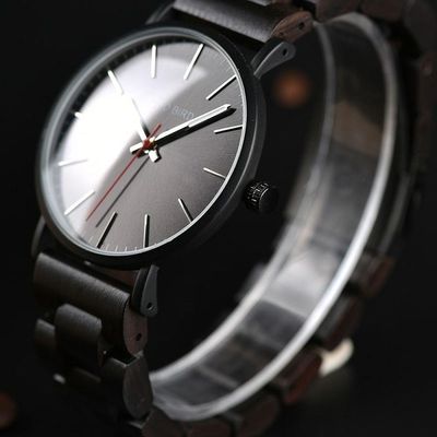 Relógio De Madeira Masculino Bobo Bird Q30 Não à Prova D` água