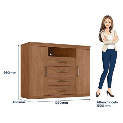 Comoda Havana Master Jatobá Acetinado - Santos Andirá