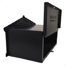 Caixa De Correio Tijolinho Popular 12x25 Para Muro Preta