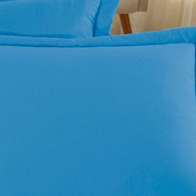 Porta Travesseiro Matelado Nobre 1 Peça Malha 100% Algodão - Turquesa