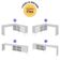 Kit 2 Peças Escrivaninha Em L Com 3 Gavetas E Armário Multiuso Com Vidro Glass Multimóveis Mp6049 Branco