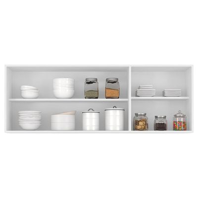 Armário De Cozinha Aéreo 150cm Pérola Z34 Branco - Mpozenato