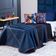 Kit Cobre Leito Colcha Queen Gamer Day Preto/azul Marinho Dupla Face Com Almofadas Estampadas 05 Peças