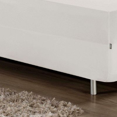 Jogo De Cama Solteiro Nobre 2 Peças Luva De Box 55cm De Altura Malha 100% Algodão - Palha