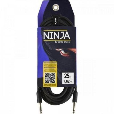 Santo Angelo Cabo Guitarra Ninja Preto 7,62m