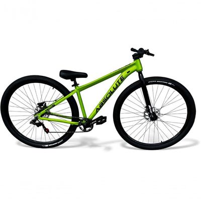 Bicicleta aro29 Absolute Nero 5 Freeride K7 Single Freio Hidraulico Shimano Mt200 Garfo Rigido Verde