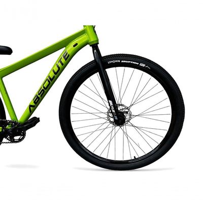 Bicicleta aro29 Absolute Nero 5 Freeride K7 Single Freio Hidraulico Shimano Mt200 Garfo Rigido Verde