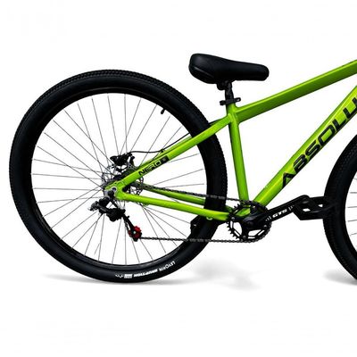 Bicicleta aro29 Absolute Nero 5 Freeride K7 Single Freio Hidraulico Shimano Mt200 Garfo Rigido Verde