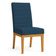 Kit 8 Cadeiras De Jantar Solana Suede Azul Marinho Base De Madeira - Pallazio