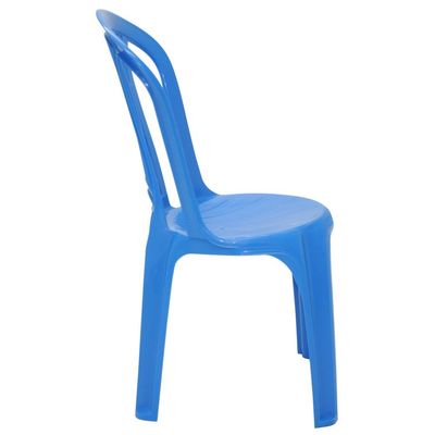 Cadeira Bistro Tramontina Atlantida em Polipropileno Azul