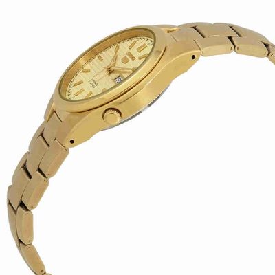 Relógio Seiko Masculino Ref: Snk610b1 C1kx Automático Clássico Dourado