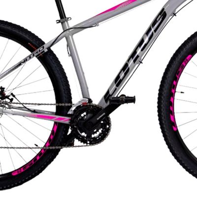 Bicicleta Cairu Nitro Aro 29 Al 21v 17.5 - 311375 Cinza-rosa