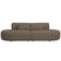 Sofá Orgânico Horizonte 4 Lugares 230cm Bouclé Marrom - Nexta Casa