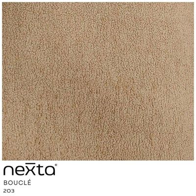 Sofá Curvo 02 Lugares 150cm Eron Braço Direito Bouclé Camel - Nexta Casa