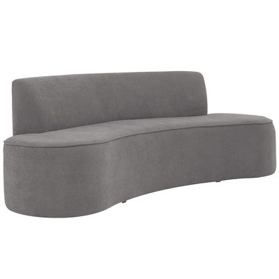 Sofá 03 Lugares 180cm Mônaco Bouclé Cinza - Nexta Casa