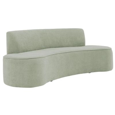 Sofá 03 Lugares 180cm Mônaco Poliéster Verde Claro - Nexta Casa