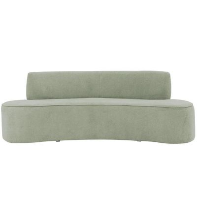 Sofá 03 Lugares 180cm Mônaco Poliéster Verde Claro - Nexta Casa