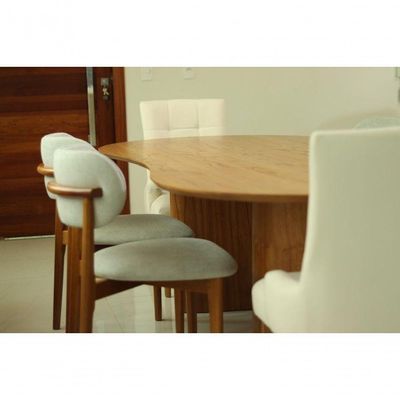 Sala De Jantar Orgânica 6 Cadeiras Alexandria Royal Requinte
