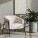 Poltrona Decorativa Maitê Base Aço Preto Bouclé Off White - Nexta Casa Cor Off White