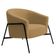 Poltrona Decorativa Maitê Base Aço Preto Bouclé Camel - Nexta Casa Cor Camel