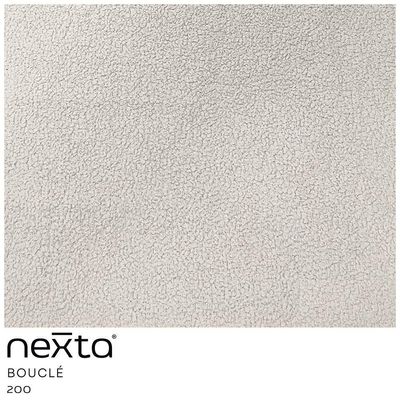 Poltrona Decorativa Jade Base Aço Ouro Fosco Bouclé Off White - Nexta Casa