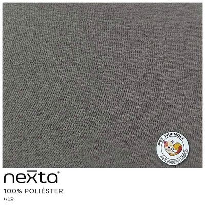 Poltrona Decorativa Isis Base Aço Preto Suede Camurça Cinza Escuro - Nexta Casa