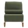 Poltrona Decorativa Aurea Base Aço Champagne Linho Verde - Nexta Casa