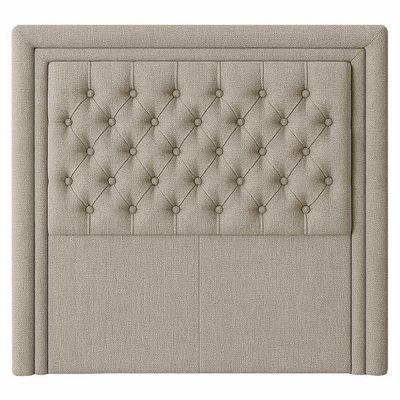 Cabeceira Casal Queen 160 Cm Elegance Linho Bege - Nexta Casa